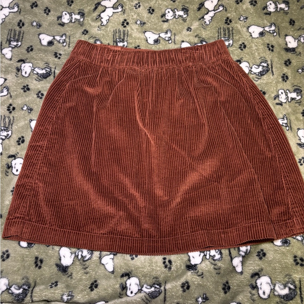 Corduroy A-Line Skirt